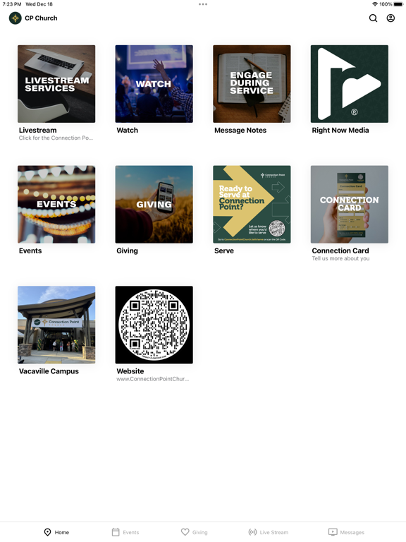 Connection Point - Vacaville iPad screenshot 1 - Education app