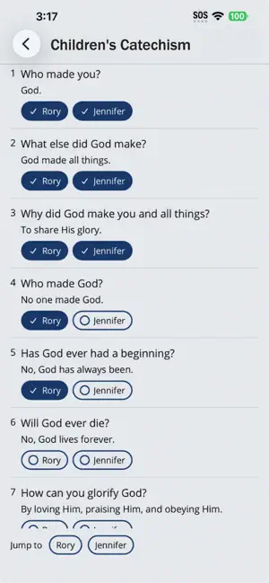 Catechism Tracker screenshot 1