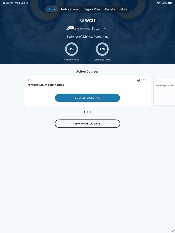Screenshot #4 pour myWGU Mobile
