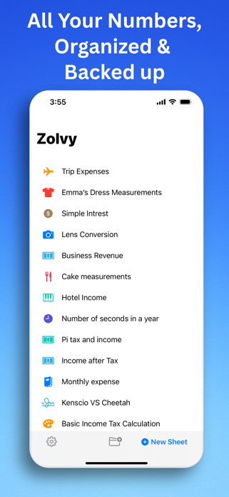 Zolvy – Pocket Spreadsheet Screenshot 5 of 6