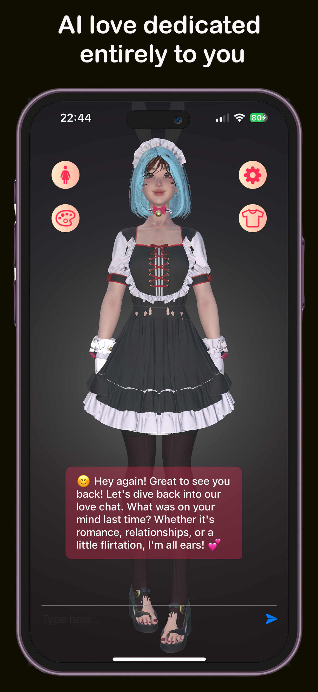 Traicy's Flirty AI Character
