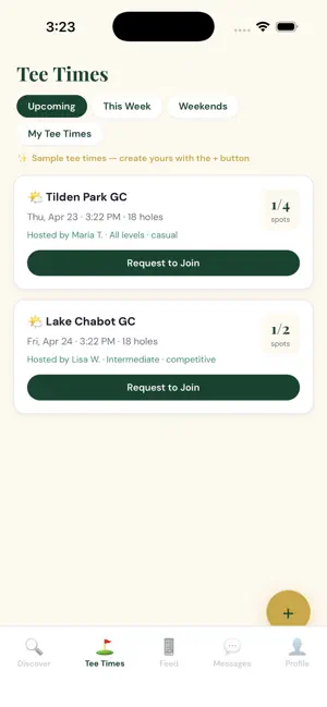 GolfHer-AI Find Golf Partners screenshot 4