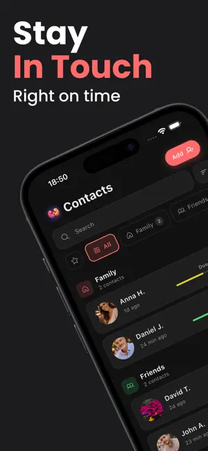 Orbit: Stay in Touch Reminders screenshot 1
