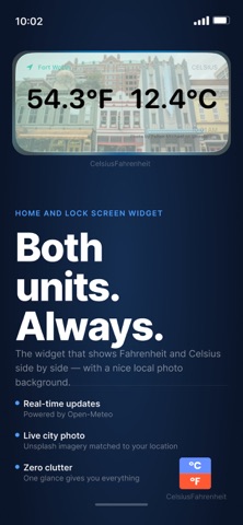 CelsiusFahrenheit iPhone screenshot