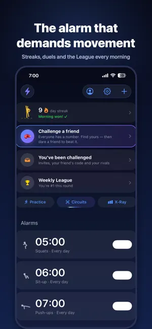 Wake10: Alarm Clock + Workout screenshot 2