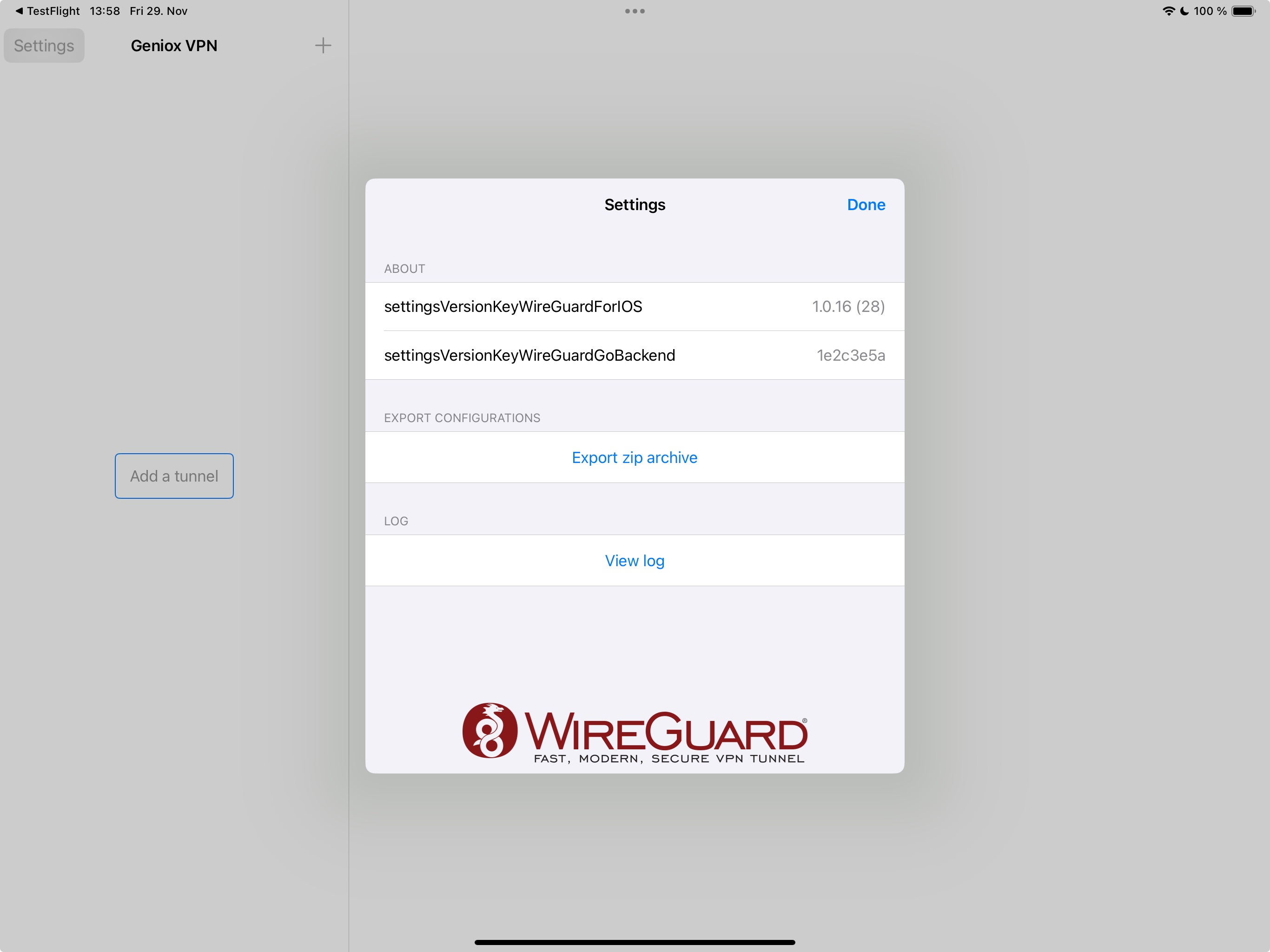 Geniox VPN