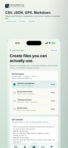 Workout Export Log Screenshot 3 of 5
