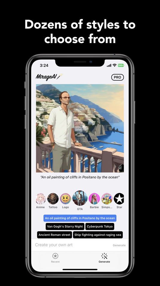 #5. Dall E 3 AI Generator - Mirage (iOS) By: Bacchus Labs