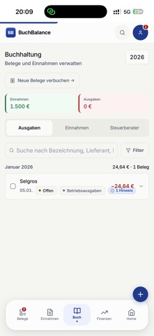 Buchbalance screenshot