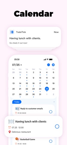 To Do List & Calendar TodoTick iPhone screenshot