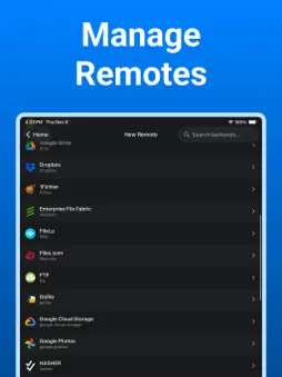 Rclone UI screenshot 14