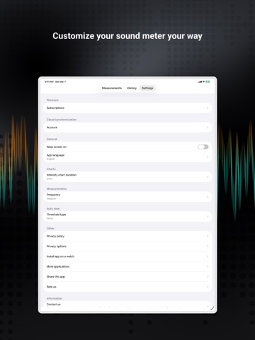 Decibel Meter - Sound Meter iPad screenshot