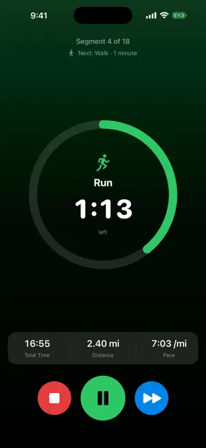 Run Walk Run Timer screenshot 3