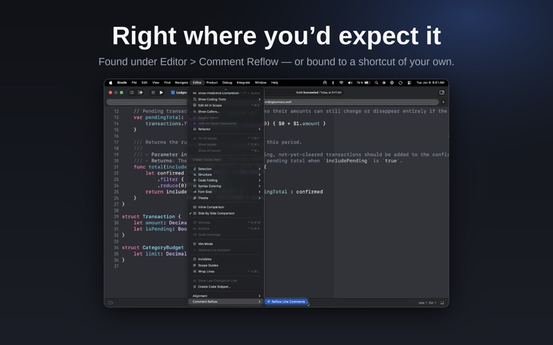 Comment Reflow screenshot 2