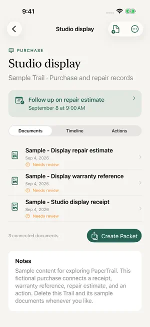 PaperTrail: Document Organizer screenshot 1