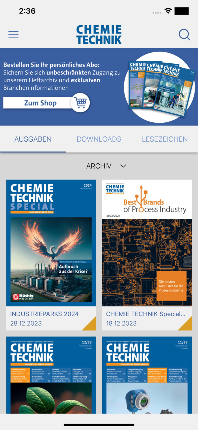 CHEMIE TECHNIK eMagazin