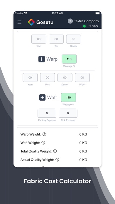 Gosetu Efficiency Report Screenshot