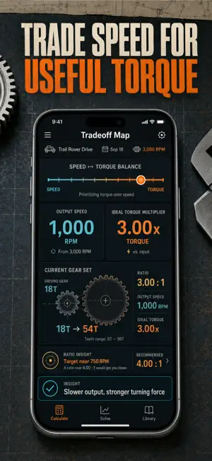 Gear Ratio Calculator & RPM screenshot 2