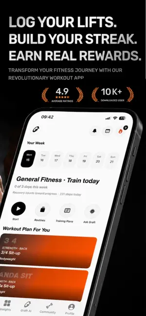 Graft: Gym, Pilates & Yoga Log screenshot 2