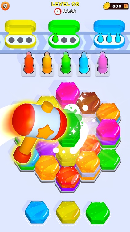 Hexa Jelly - ASMR Merge Master screenshot-3
