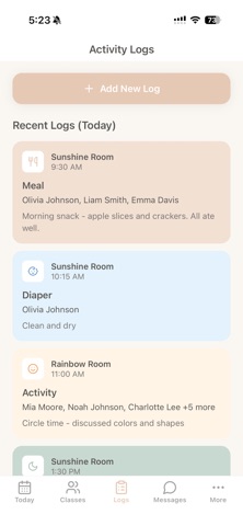 Pebblhub Nursery App screenshot