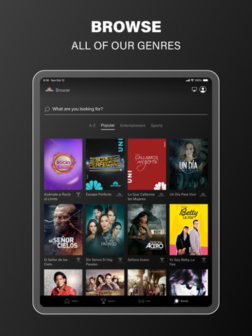 Universo Now iPad screenshot