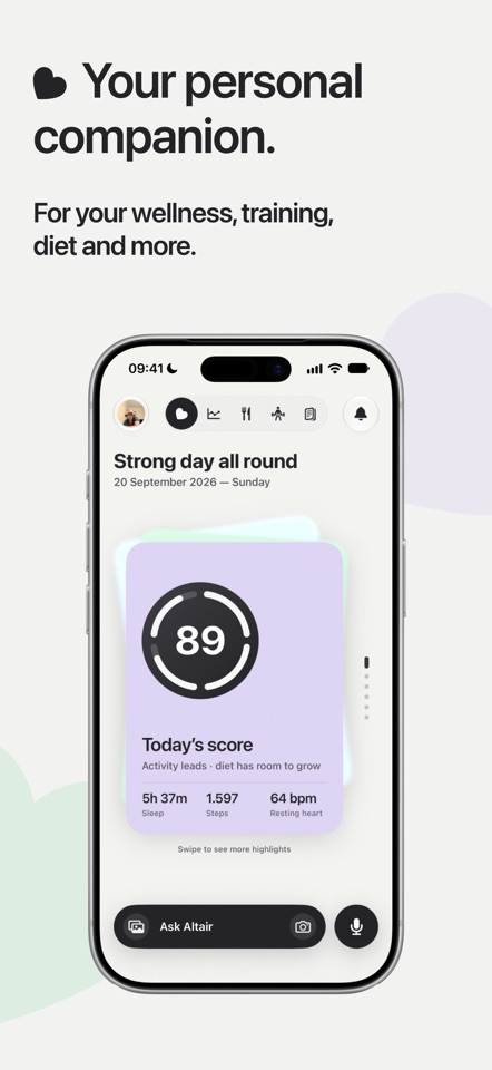 Altair: AI Health & Diet Coach screenshot 2