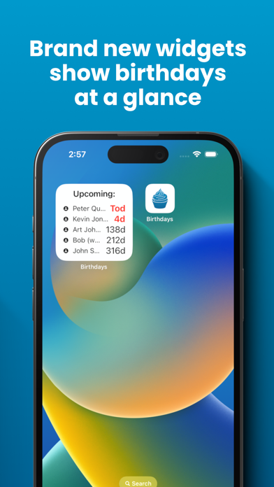 Screenshot #2 pour Candley - Birthday Reminders