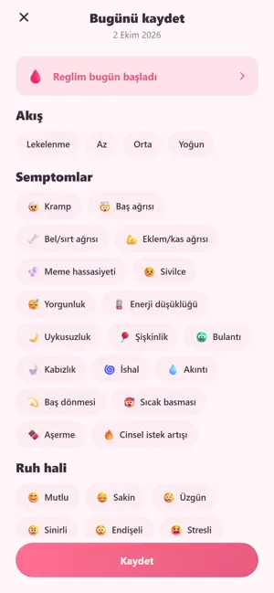 Adet Takvimi: Regl & Gebelik screenshot 3