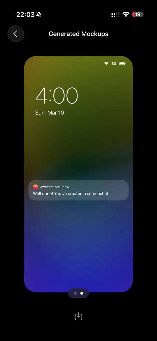 iPhone screenshot