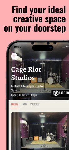 Jammed - Studio Booking iPhone screenshot