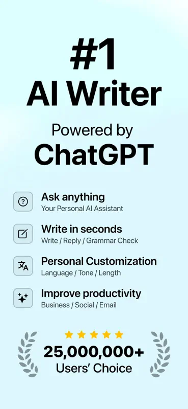 AI Writer & AI-Keyboard Assist screenshot 1 of 10
