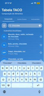 Tabela TACO Dados Nutricionais screenshot 4