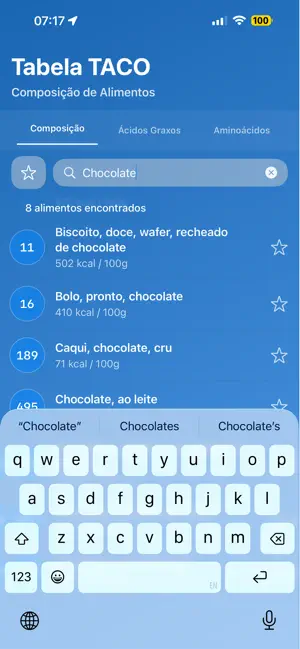 Tabela TACO Dados Nutricionais screenshot 4