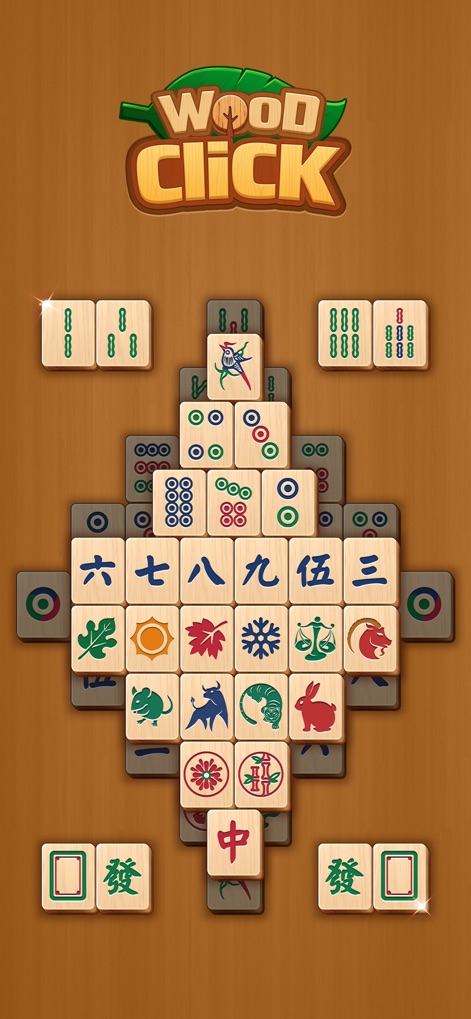 Click Wood - Discover how the app presents traditional Mahjong tile sets and a calming wooden aesthetic for a truly authentic puzzle experience.
