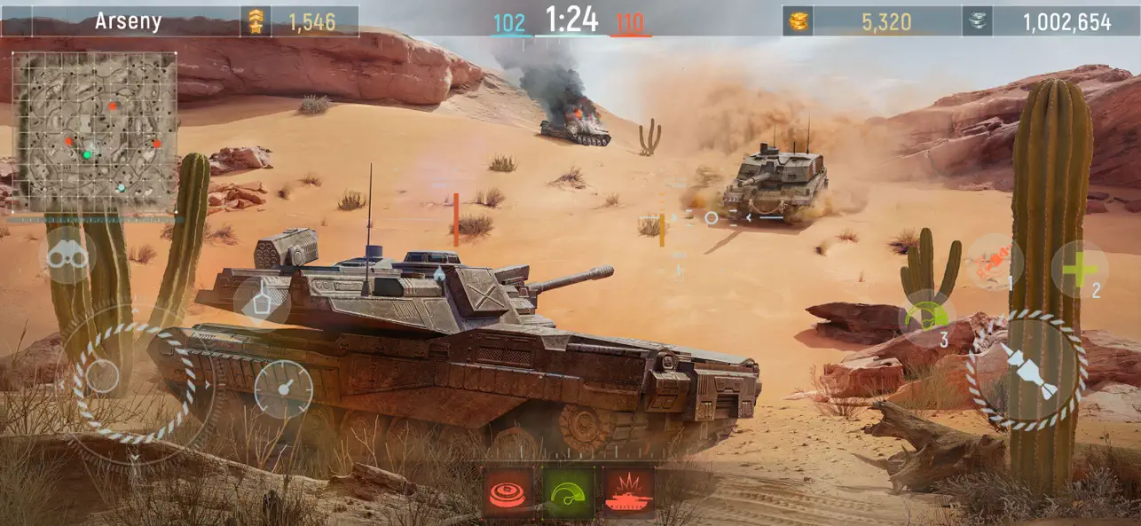 Screenshot #2 pour Modern Tanks・Champ de bataille