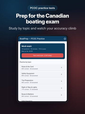Boating Exam Prep Canada iPad screenshot