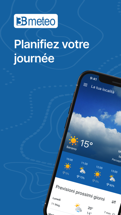 Screenshot #1 pour 3B Meteo - Prévisions Météo