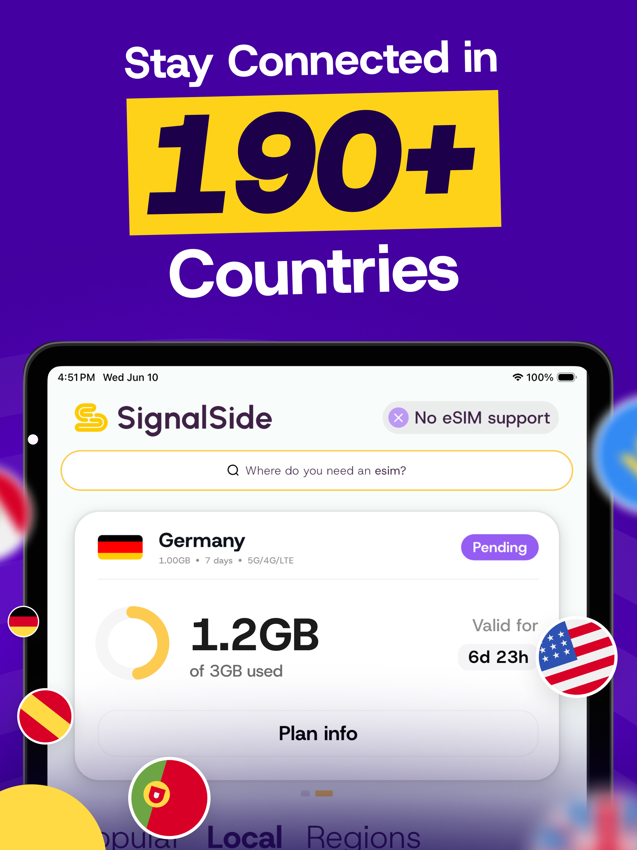 SignalSide: Travel eSIM Data screenshot 6