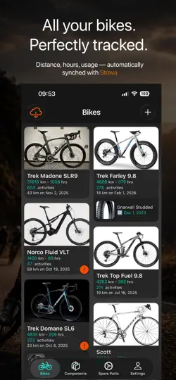 Screenshot von My Bikes auf dem iPhone 1