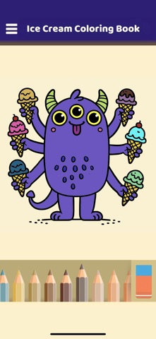 My Ice Cream Coloring Book screenshot