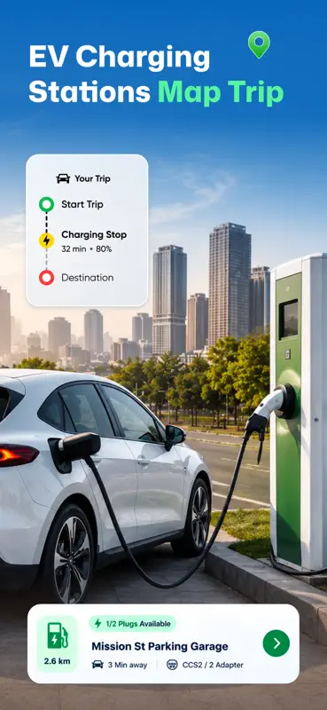 EV charging Point: Station map screenshot 1 of 8
