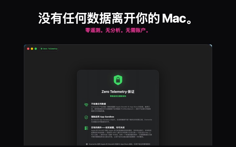 Overwrite：磁盘擦除器 screenshot