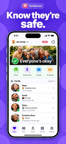 FamBeacon: Family & Friends iPhone screenshot
