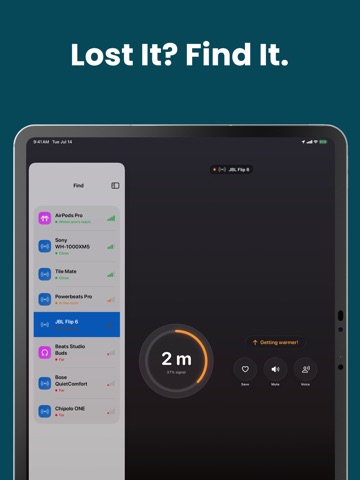 Bluetooth Lost BLE Finder iPad screenshot