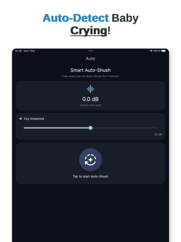 Baby Shusher Sleep Sounds iPad screenshot