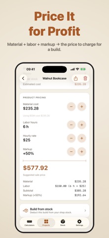 Tenon: Woodworking Calculator screenshot