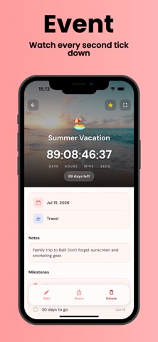 Countdown — Days Until Event screenshot