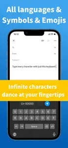 Unicode Keyboard Type All Char screenshot #2 for iPhone