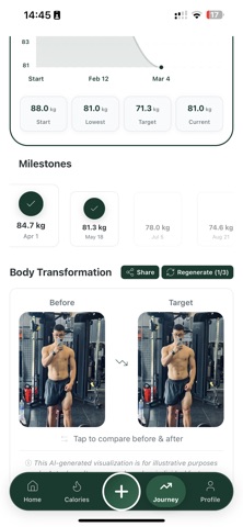 Slimme - AI Calorie Tracker screenshot